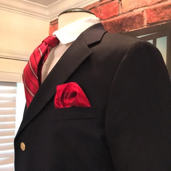 T Harris 3 Buttons Blue Blazer